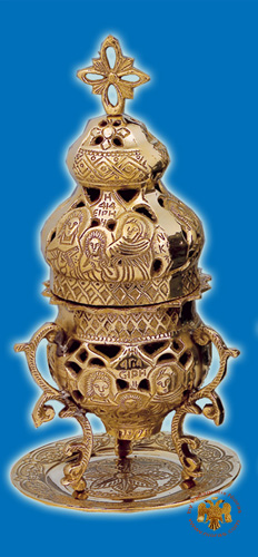 Gianiotiko Style A Standing Oil Candle Brass